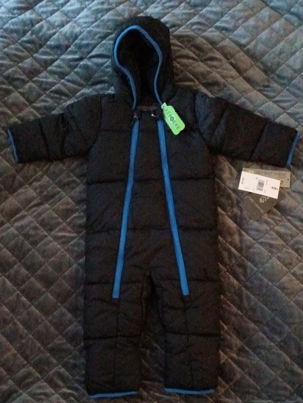 New Snowsuit Black and Blue